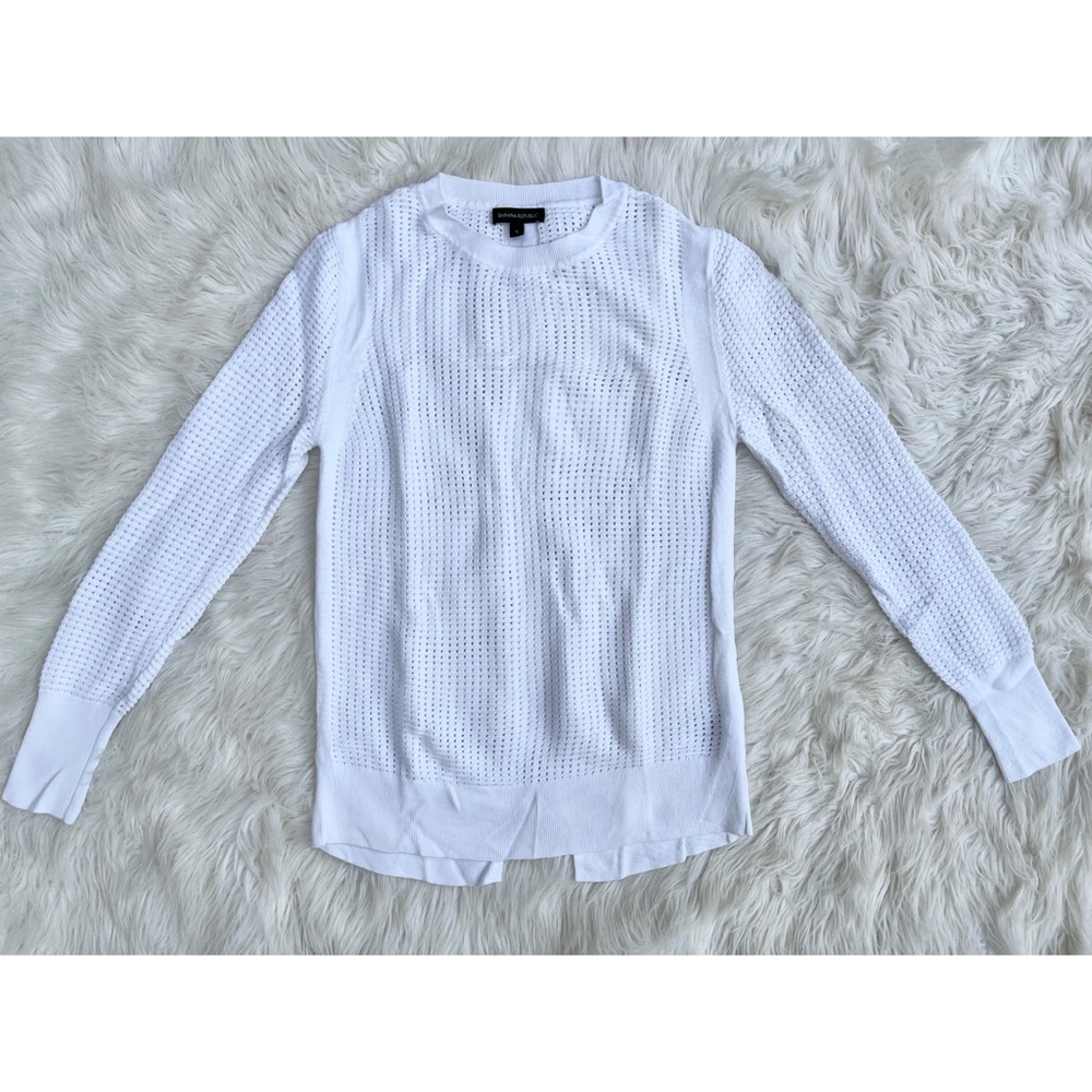 Banana Republic Mesh Fishtail Sweater